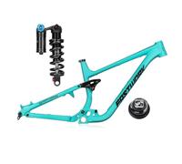 LSRRYD 15.7/16.5/17.3" Cuadro MTB suspensión Total Enduro Am Boost 27.5/29er Eje pasante 148mm con Amortiguador de Muelle Trunnion 450lbs Recorrido 165mm 4 Brazos softail