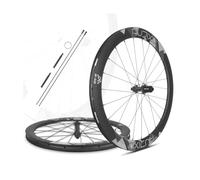 LSRRYD 700c Ruedas Delanteras Y Traseras De Carbono para Bici De Carretera 50MM Llantas De Freno De Disco Eje Pasante, Trinquete De 54T, Rodamientos Cerámicos, 8-12Velocidades Cassette, HG/XDR(HG)