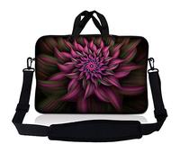 LSS portátil Tablet de neopreno funda w/mango y correa para el hombro ajustable Compatible con Apple iPad 1 iPad 2 iPad 3/Kindle Fire/Samsung Galaxy Tablet/Asus Eee Pad/Acer Iconia Tab/Acer Aspire One/Dell Inspiron Mini/Samsung N145/Toshiba/Kindle DX/Lenovo S205/HP Touchpad Mini 210 8 ", 8,9" 9 "10" 10.2 "NETBOOK, color morado, flores