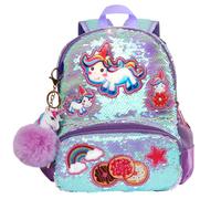 LSSAGOON Mochila Unicornio Niña Lentejuelas,Mochila Guarderia Niño Bonito,Mochilas Escolares Infantiles Personalizadas,Mochilas Preescolar Moda,Casual Bolsa Niñas,Regalo para Cumpleaños Xmas