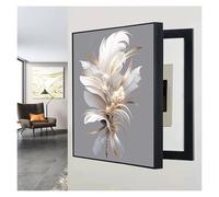 LSSHQ Cuadro Tapar Cuadro Electrico Cuadro Decorativo para Caja Medidores Tapa Cuadro Electrico Cubierta Cuadro Luz Moderno Cubrecontador Desmontable(B,35 x 45 cm/13.7inx17.7in)