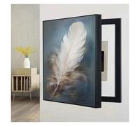 LSSHQ Cuadro Tapar Cuadro Electrico Cuadro Decorativo para Caja Medidores Tapa Cuadro Electrico Cubierta Cuadro Luz Moderno Cubrecontador Desmontable(A,45 x 55 cm/17.7inx21.6in)
