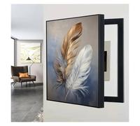 LSSHQ Cuadro Tapar Cuadro Electrico Cuadro Decorativo para Caja Medidores Tapa Cuadro Electrico Cubierta Cuadro Luz Moderno Cubrecontador Desmontable(E,60 x 80 cm/23.6inx31.5in)