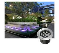 LSSHQ Foco Incrustado Subacuático Exterior IP68 A Prueba de Agua 12V Lámparas Led Sumergibles para Piscina, Fuente, Piscina (Color : Blanco cálido, Energía : 6W)