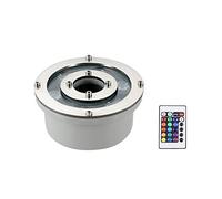 LSSHQ Luces de Fuente de Anillo LED, Luz Subacuática RGB IP68 A Prueba de Agua 12V/24V Cambio de Color Sumergible Iluminación del Paisaje Para Jardín Fuente Piscina (Tamaño : 6W, Voltaje : AC 12V)