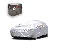 LST Autogaraje Impermeable Car Cover UV Funda Completa Exterior Negra/Plata