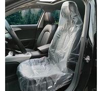 LST Cubierta de plástico Transparente desechable Universal para Coche RV Mini Furgoneta, Coche desechable plástico Transparente Fundas Protectoras (100 Piezas)