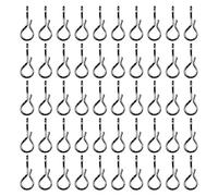 LSTTBO 50 piezas de cierre rápido con clip de cambio rápido, señuelos de pesca con mosca, conector a presión, aparejos de pesca de alta resistencia