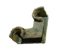 LSTTBO Adorno único de resina para cuevas de acuarios, decoración de tanques de peceras, túnel, refugio de esquina, lugar de refugio para hábitats de camarones, acuarios, escondites