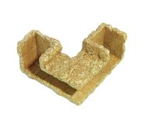 LSTTBO Adorno único de resina para cuevas de acuarios, decoración de tanques de peceras, túnel, refugio de esquina, lugar de refugio para hábitats de camarones, acuarios, escondites