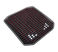 LSTTBO Cojín de asiento de madera transpirable hecho a mano con cuentas de 42 x 42 cm, cojín de asiento para sillas, sofás, cojín de masaje de madera para el hogar