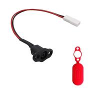 LSTTBO Conector de carga de silicona con agujero de cubierta impermeable con cable para scooter, accesorios de carga de repuesto
