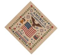 LSTTBO Juego de punto de cruz para el 250 aniversario de Estados Unidos, decoración de regalo, kit de costura patriótica para principiantes