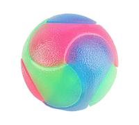 LSTTBO Juguete de bola que rebota brillante, a prueba de mordeduras, luz intermitente, para perros y gatos, con diseño para jugar al aire libre por la noche en interiores y exteriores