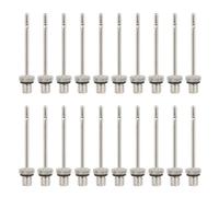 LSTTBO Paquete de 20 agujas de inflado para baloncesto, voleibol, bombas de aire, accesorios, aguja de inflado inflable de repuesto