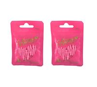 LSTYLE Lápiz labial premium - Rosa - 60 cuentas - Longitud regular - Puntos de punta suave - Hilo 2BA