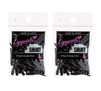 Lstyle - Puntas cortas para dardos de punta labial, color negro, puntas suaves 2BA, paquete de 2 (60 puntas)
