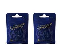 LSTYLE Puntas de dardo: Premium Lippoint - Puntos de Punta Blanda - Rosca estándar 2BA - Azul Paquete de 2