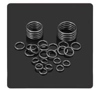 LSUAOSSUE Arandelas de Goma para fontanería, Nitrile Rubber O-Ring Kit For Faucet Valve Black Mixing Box Pack of 120, 200, 250 pcs(Nbr200)