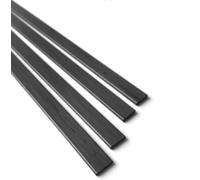 LSUAOSSUE Barras de Fibra de Carbono, Carbon Fiber Rods Bar Sheets Black 500mm Multiple Sizes(3x25x500mm)