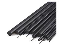 LSUAOSSUE Barras de Fibra de Carbono, Carbon Fiber Rods for Model Cars Boats 3D Printers 1-6mm Dia 500mm 10 Pcs(3mm 10pcs)
