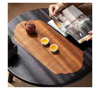 LSUAOSSUE Camino de Mesa Vintage de Cuero, Camino de Mesa de bambú 19,29 x 9,06 Pulgadas marrón