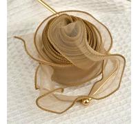 LSUAOSSUE Cinta de Organza, Cinta de Organza Cola pez, Tela Voile Multicolor, 2, m x 10(3,10m)