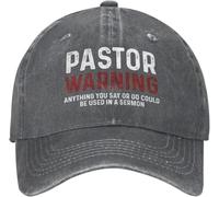 LSWFMACL Sombrero Gracioso Pastor advirtiendo Cualquier Cosa Que digas Gorras de Hombre Sombrero a la Moda algodón, para Todas Las Estaciones