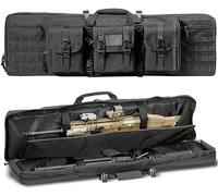 LSWKG Bolsa para Rifle, Funda para Armas Largas,Airsoft Funda Escopeta Porta Caza,Mochila para Carabina,Almacenar o Transportar Rifles, 600D Tela Oxford Impermeable C,118CM