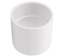 Lswteiz Adaptador de acoplamiento de tubería de PVC de 4 pulgadas (enchufe x enchufe), resistente, horario 40, blanco, 4 pulgadas
