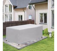 LSYALUCK 149x88x76cm/LxWxH Funda para Muebles de Jardín, Exterior Funda Impermeable 600D Oxford Anti Viento Anti UV para Mesas Sillas Sofás Exterior, Funda Mesa Jardin Cuadrada