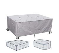 LSYALUCK Funda Mesa Jardin, Extral Grande Funda Muebles Exterior, Fundas para Mesas y Sillas de Exterior Jardin Funda Impermeable 420D Oxford Funda Muebles Jardin Cubierta Protección 240x140x100cm