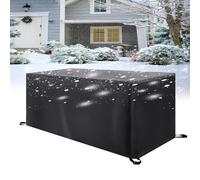 LSYALUCK Funda para Muebles de Jardín, 245x125x80cm Funda Tablero Mesa Exterior Impermeable Funda para Mesa de Jardin, Anti-UV Resitente al Polvo para Muebles de Exterior sillas mesas-Varios tamaños