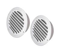 Lsydgn 2 Piezas Rejilla Ventilacion Redonda Rejillas De Ventilacion Rejilla De Ventilación De Acero Inoxidable Rejilla De Escape Antimosquitos, Apto Para Garajes, Baños, Cocinas, Etc