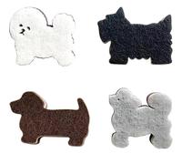 Lsydgn 4 Piezas Esponja Cocina Diseño con Forma de Perro,Esponja Limpieza Hogar Reutilizable,Estropajo Cocina Grueso y Muy Absorbente,Estropajo Baño Adecuado para Lavar Platos y Limpiar el Baño