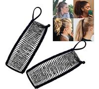 Lsydgn banana clip Pinzas Para El Cabello Vintage Banana Accesorio Cabello Elástico Pinzas Para El Cabello Banana Accesorio Cabello Retráctil Con Peine De Plátano De 30 Dientes 2 Piezas platano pelo