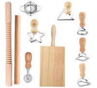 Lsydgn Juego De 10 Piezas Para Hacer Pasta, Molde Pasta Cortadores De Raviolis, Juego De Sellos Para Hacer Raviolis, Cortador De Pasta Gnocchibrett, Accesorio Práctico Para Hacer Pasta
