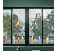 Lsydgn Vinilos Para Cristales Pegatinas Pared Decorativas Vinilo Para Ventana De Lápiz De Aula Pegatinas Para Pared Pegatinas Decorativas Adecuado Para Aulas, Guarderías, Habitaciones Infantiles