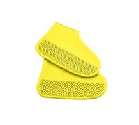 LSYHHXC 2 pares de botas lluvia elásticas silicona antideslizantes, impermeables y resistentes al desgaste, for exteriores, for días lluviosos, reutilizables(Yellow,M 35-39)