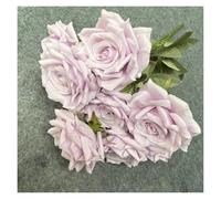 LSYHHXC 2PCS 9 Head Artificial Pink Rose Wedding Bridal Bouquet Photography Props Home Garden Decoration Garden Decoration Ornaments(Diamond Purple)
