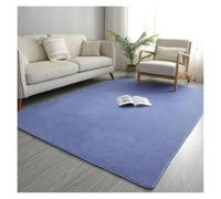 LSYHHXC Alfombras Salon Alfombras for Sala de Estar Moderna, Alfombra Gruesa Terciopelo Coral, Color sólido, Dormitorio, mesita Noche, Tatami, for Gatear(Blue,140X200CM)