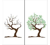 LSYHHXC Arbol De Huellas Libro de visitas de firmas con Huellas Dactilares, Suministros for Fiestas de Bodas, Libros de decoración(Color06,40x60cm 16x24inch)