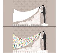 LSYHHXC Arbol De Huellas Libro de visitas de firmas con Huellas Dactilares, Suministros for Fiestas de Bodas, Libros de decoración(Color03,60x80cm 24x32inch)
