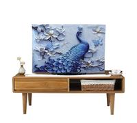 LSYHHXC Funda Tv Exterior Protector de pantalla Reador Shade, cubierta antipolvo gruesa y elástica, cubierta de TV Simple LCD impresa for interiores y exteriores(06,60Inch)