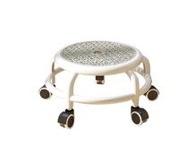 LSYHHXC Low Roller Seat Chair 360 Rotating Pedicure Stool Multipurpose Universal Wheel for Home Office Library Salons Barber Shop 16(Gray A)