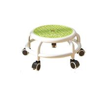 LSYHHXC Low Roller Seat Chair 360 Rotating Pedicure Stool Multipurpose Universal Wheel for Home Office Library Salons Barber Shop 16(Green A)