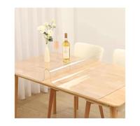 LSYHHXC Protector Mesa Transparente Mantel Rectangular, Mantel Transparente, Protector, Resistente al Calor, Impermeable, antiarañazos(85cmx280cm)