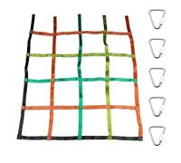 LSYHHXC Red de escalada para niños al aire libre portátil escalera de cuerda para carreras de obstáculos Slackline para casa de árbol al aire libre