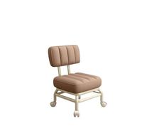 LSYHHXC Reposapiés de sofá con Asiento bajo y Ruedas giratorias universales, Taburete pedicura for Limpieza, Fitness, hogar, Garaje, peluquería 16(Light Brown)