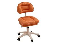 LSYHHXC Silla con polea Elegante Respaldo, Taburete bajo Ruedas silencioso for Dormitorio o Sala de Estar, Banco for Cambiar Zapatos, Asiento pequeño y cómodo 16(Height Adjustment)